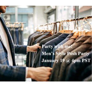 Thank you!!! Join me for a Party - Co-hosting the Men's Style Posh Party!